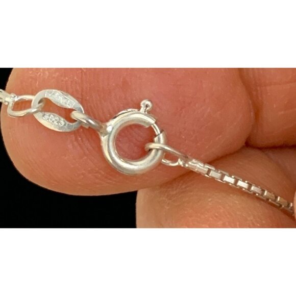 VTG Sterling Silver Cross Pendant Necklace Turquoise Onyx Inlays 7598 Mexico 18" - Picture 9 of 11